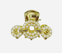 ギャラリービューアに画像を読み込み、Pearls and Rhinestones Hair Claw Collection -Small Size ヘア クリップ パール 小