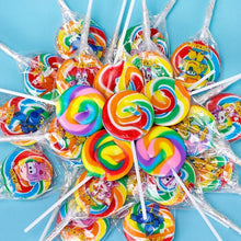 Load image into Gallery viewer, Mini Rainbow Swirl Lollipop