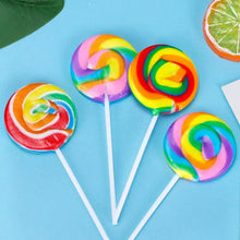 Load image into Gallery viewer, Mini Rainbow Swirl Lollipop