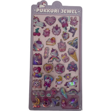 ギャラリービューアに画像を読み込み、Pukkuri Jewel Hologram Stickers