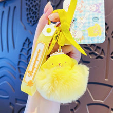 Load image into Gallery viewer, Sanrio Fur Ribbon keyring