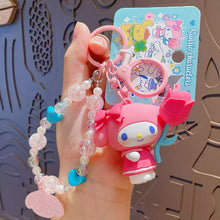 Load image into Gallery viewer, Sanrio Beads Flower and Leaf Keyring / サンリオビーズフラワー&リーフキーリング