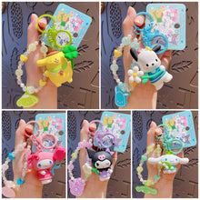 Load image into Gallery viewer, Sanrio Beads Flower and Leaf Keyring / サンリオビーズフラワー&リーフキーリング