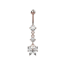 ギャラリービューアに画像を読み込み、Dangling Ribbon Navel Piercing / ぶら下がりリボン付きへそピアス