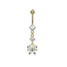 ギャラリービューアに画像を読み込み、Dangling Ribbon Navel Piercing / ぶら下がりリボン付きへそピアス