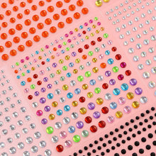 ギャラリービューアに画像を読み込み、3D Crystal Face Beads Stickers 11g | 3Dクリスタルビーズステッカー 11g