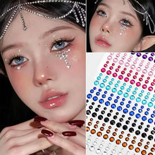ギャラリービューアに画像を読み込み、3D Crystal Face Beads Stickers 11g | 3Dクリスタルビーズステッカー 11g