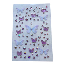 ギャラリービューアに画像を読み込み、Butterfly Diamond Stickers / バタフライダイヤモンドステッカー