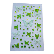 ギャラリービューアに画像を読み込み、Butterfly Diamond Stickers / バタフライダイヤモンドステッカー