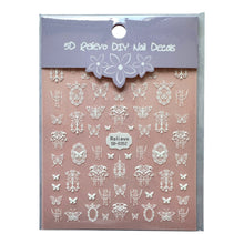ギャラリービューアに画像を読み込み、5D Relievo DIY Decals Nail Stickers / 5D DIYデカールネイルステッカー