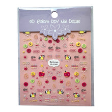 ギャラリービューアに画像を読み込み、5D Relievo DIY Decals Nail Stickers / 5D DIYデカールネイルステッカー