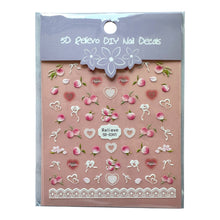 ギャラリービューアに画像を読み込み、5D Relievo DIY Decals Nail Stickers / 5D DIYデカールネイルステッカー