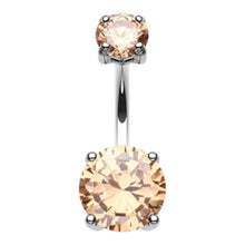 ギャラリービューアに画像を読み込み、Round Gem Navel Piercing / ラウンドジェム・へそピアス