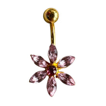 ギャラリービューアに画像を読み込み、Flower Navel Piercing / フラワーモチーフのへそピアス