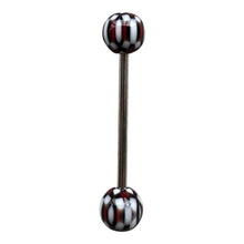 Load image into Gallery viewer, Checkered Ball Tongue Pierce / チェッカー柄ボール 舌ピアス