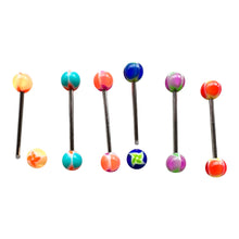 ギャラリービューアに画像を読み込み、Flower Acrylic Ball Tongue Pierce / フラワーアクリルボール・タンピアス