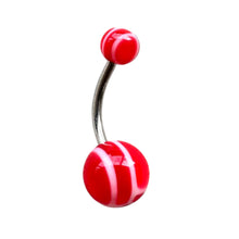 ギャラリービューアに画像を読み込み、Red Ball Navel Pierce /レッドボール・ネイブルピアス