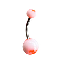 Load image into Gallery viewer, White Ball w/ Sword Navel Pierce / ホワイトボール&ソード・へそピアス