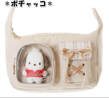 ギャラリービューアに画像を読み込み、Sanrio Canvas Crossbody Bag / サンリオ キャンバス地クロスボディバッグ