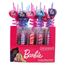 Load image into Gallery viewer, Barbie Wizzy Pop Straw Lollipop