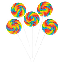 Load image into Gallery viewer, Rainbow Swirl Lollipops