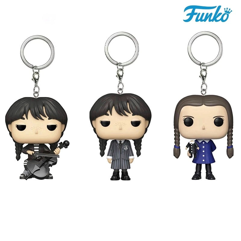 Porte-clé Wednesday Addams Funko Pop! Pocket - Neuf Sous Emballage