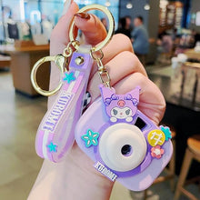 Load image into Gallery viewer, Sanrio Camera 3D Keyring Gold Ring