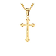 Load image into Gallery viewer, Steel Cross Pendant