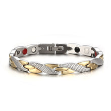 Load image into Gallery viewer, Row Magnet Bracelet Titanium Germanium