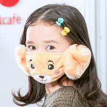 Load image into Gallery viewer, Cute Face Masks with Ear Warmers, for kids.
