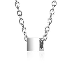 ギャラリービューアに画像を読み込み、Minimalist Small Square Titanium Steel Necklace / ミニマリスト スモールスクエア チタンスチール ネックレス
