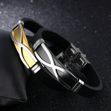Load image into Gallery viewer, X Shape Silicone Bracelet
