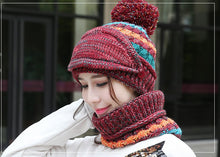 Load image into Gallery viewer, Beanie, Scarf & Face Mask set. Thick and Warm.