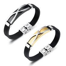 Load image into Gallery viewer, X Shape Silicone Bracelet