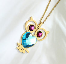 Load image into Gallery viewer, Owl Pendant Golden