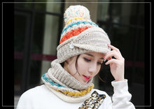 Load image into Gallery viewer, Beanie, Scarf & Face Mask set. Thick and Warm.