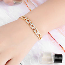 Load image into Gallery viewer, Gold-plated, micro-inlaid zircon bracelet