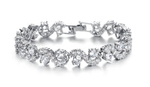 Load image into Gallery viewer, Exquisite flashy diamond jewelry AAA zircon rhodium-plated bracelet