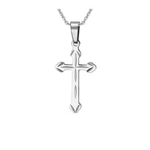 Load image into Gallery viewer, Steel Cross Pendant