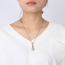 Load image into Gallery viewer, Title: Microphone Pendant Rhinestone