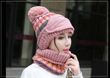 Load image into Gallery viewer, Beanie, Scarf & Face Mask set. Thick and Warm.