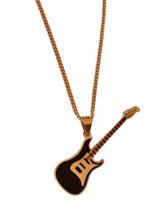Load image into Gallery viewer, Stainless steel -Guitar Pendant and Necklace