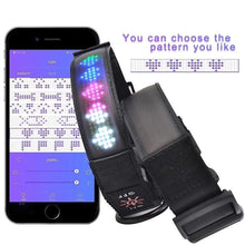 Load image into Gallery viewer, Blinking, Bluetooth Dog Collar, design your own Display for your Dog Collar!