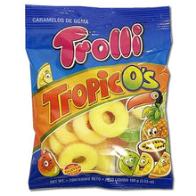 Load image into Gallery viewer, Trolli Tropic O's - Feel the Tropics through a candy...