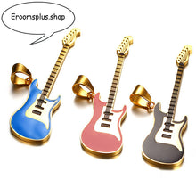 Load image into Gallery viewer, Stainless steel -Guitar Pendant and Necklace
