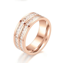 Load image into Gallery viewer, High Quality Zircon Stainless Steel Diamond Rings