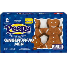 Load image into Gallery viewer, PEEPS Ginger-Bread, Pack of 3, Limited Edition PEEPS Cookie Man Marshmallows Limited Edition