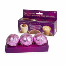Load image into Gallery viewer, Hot Chocolate Marshmallow Bombs, Luxury Trio Set Belgian marshmallow-filled hot chocolate balls