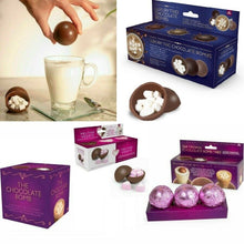 Load image into Gallery viewer, Hot Chocolate Marshmallow Bombs, Luxury Trio Set Belgian marshmallow-filled hot chocolate balls