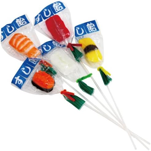 Takara Seika Sushi Candy Lollipop Set　タカラ製菓　すし飴　５本セット